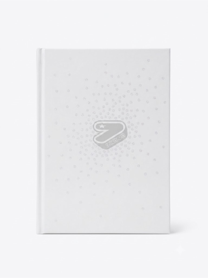 Diario Standard 12M Bianco Glitzycute Seven