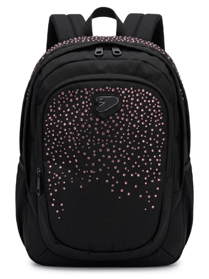 Zaino Tech Nero/Rosa Glitzycute Seven