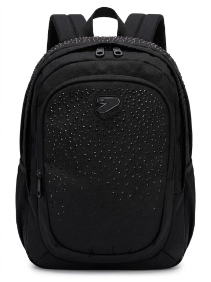 Zaino Tech Nero Glitzycute Seven