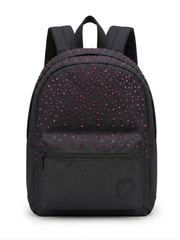 Zaino Round XS Nero/Rosa Glitzycute Seven