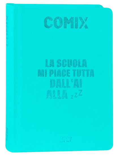 Diario 16M Standard Turchese Comix