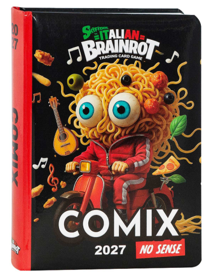 Diario 13M Standard Spaghetti Card Italian Brainrot Comix