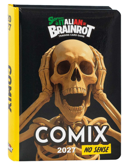 Diario 13M Standard Skeleton Card Italian Brainrot Comix