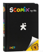 Diario Medium 16M Black Scomix Comix