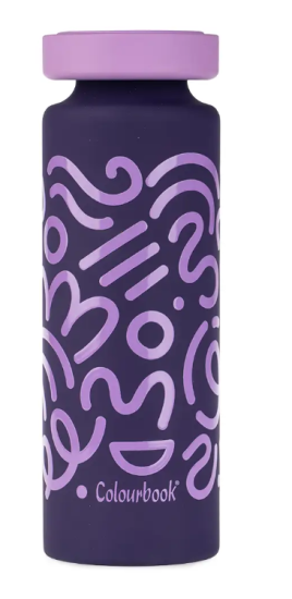 Borraccia Termica Soft Viola 500 ml Colourbook