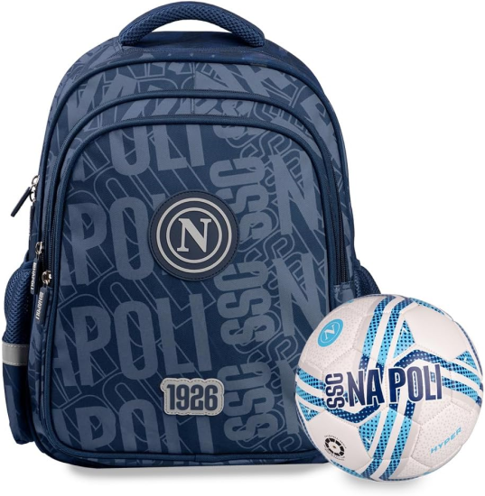 Zaino Scuola C/Pallone Blu SSC Napoli