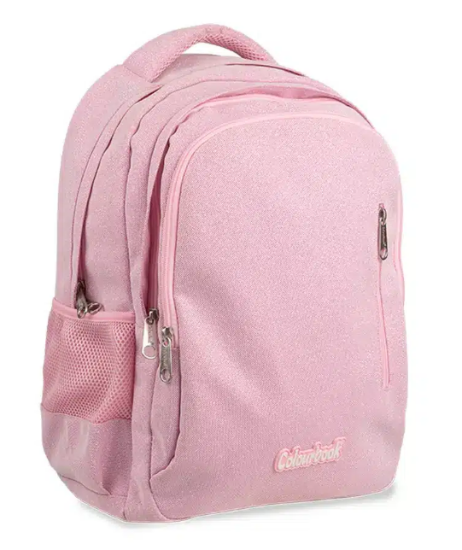 Zaino Scuola Rosa Glitter Colourbook