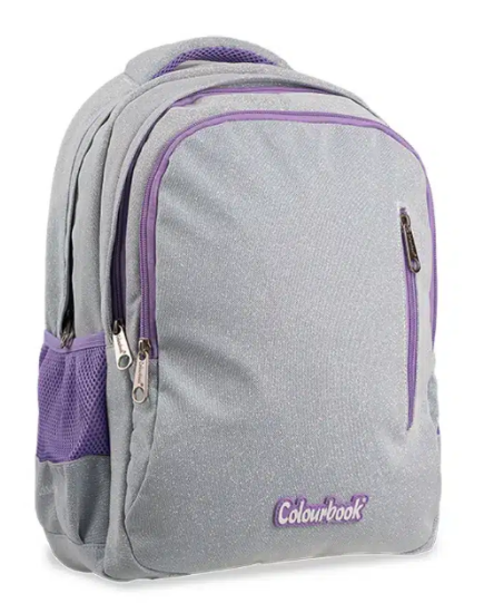 Zaino Scuola Lilla Glitter Colourbook