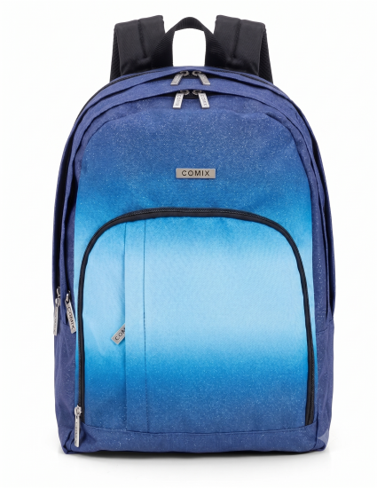 Zaino Organizzato Blu Sfumato Glitter Comix