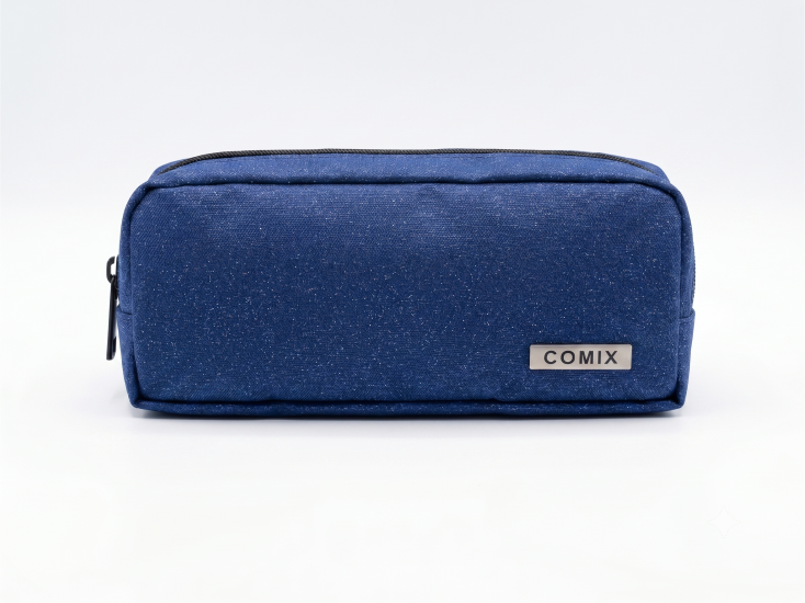 Astuccio Rettangolare Blu Glitter Comix