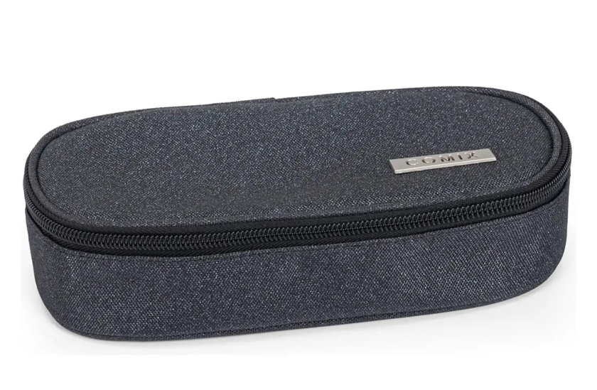Astuccio Ovale Nero Glitter Comix