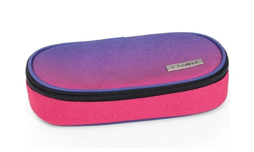 Astuccio Ovale Fuxia Sfumato Glitter Comix