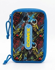 Astuccio 3 Zip Graphic Skate Easy Comix