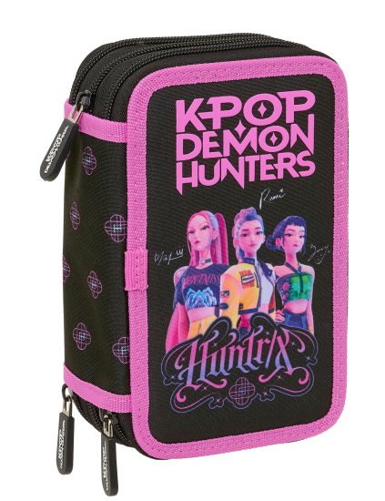 Astuccio 3 Zip Fashion K-POP Demon Hunters