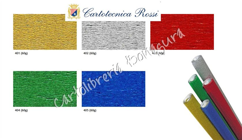 Rotolo Carta Crespa 60gr. Metallizzata CR