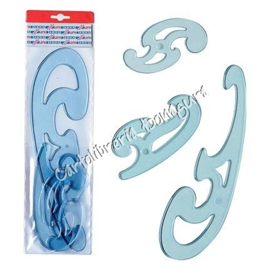 Curvilinee 3 pezzi 13,16,32cm