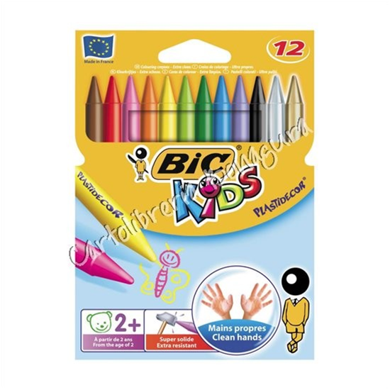 Pastelli a Cera Plastidecor Bic (conf. 12)