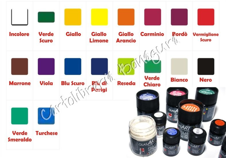 Colore per Vetro Glass Art Trasparente 15ml Marabu