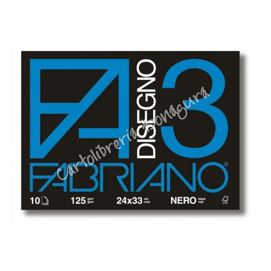 Album F3 Nero 24x33 Fabriano