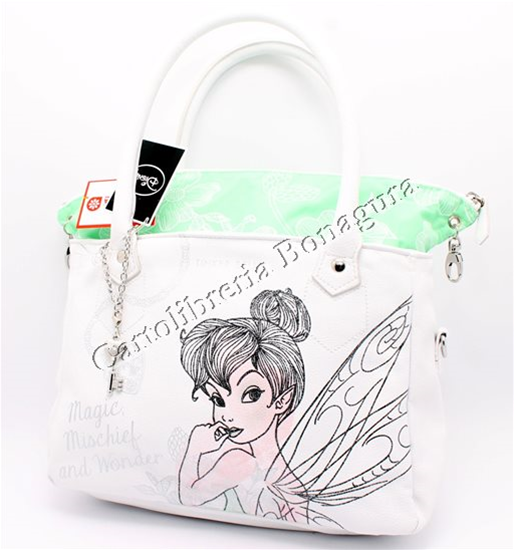 Hand Bag Bianco Tinker Bell Sparkiling