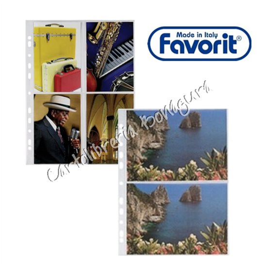 Buste a Foratura Universale Portafoto 2 Spazi (conf. 10) Favorit