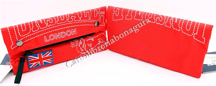 Busta Piatta Rosso Lonsdale Graffiti