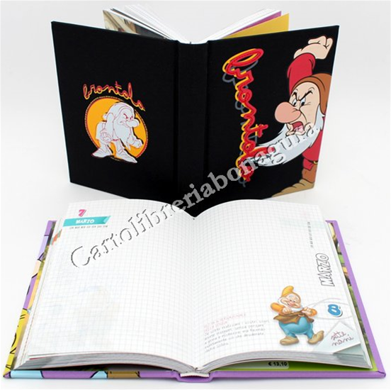 Diario Pocket Brontolo 12M Tess. Sette Nani Classic
