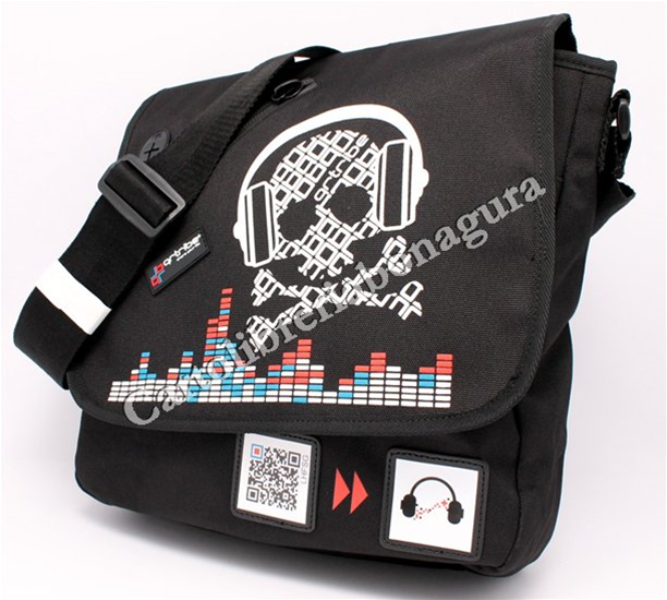 Messenger Verticale Nero Qr Tribe