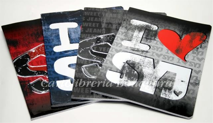 Quad. Maxi Rig. 5MM - Quadretti Senza Margine Per 3-4-5 elementare medie e superiori Sweet Years Jeans