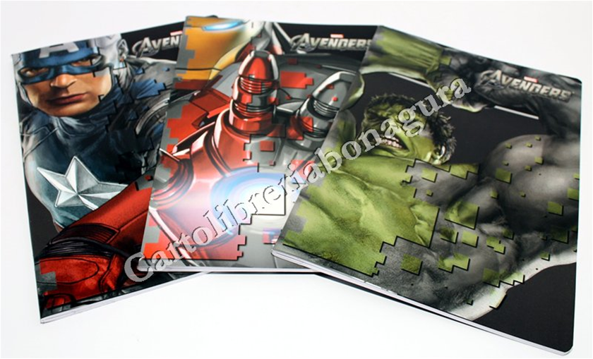 Quad. Maxi Rig. C - 1 Rigo Con Margine Per 4-5 elementare medie e superiori Marvel Kids