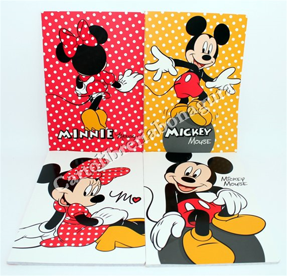Quad. Maxi Rig. C - 1 Rigo Con Margine Per 4-5 elementare medie e superiori Mickey & Minnie Fashion
