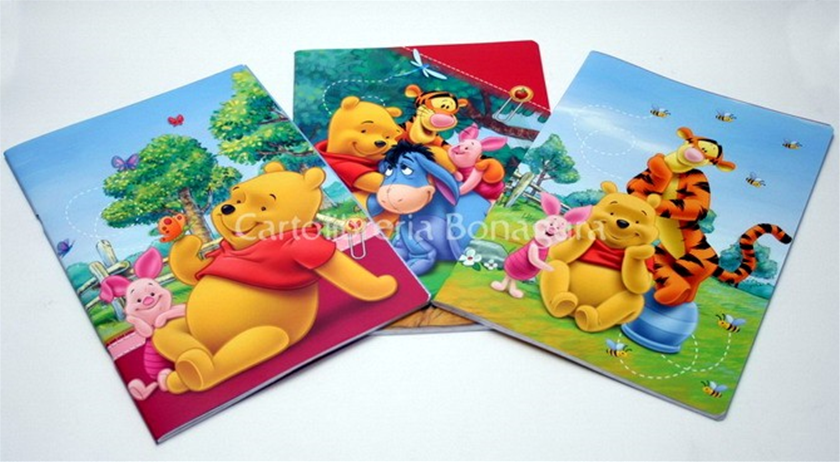 Quad. Maxi Rig. A - Righe Per 1 - 2 elementare Stikers Winnie Pooh