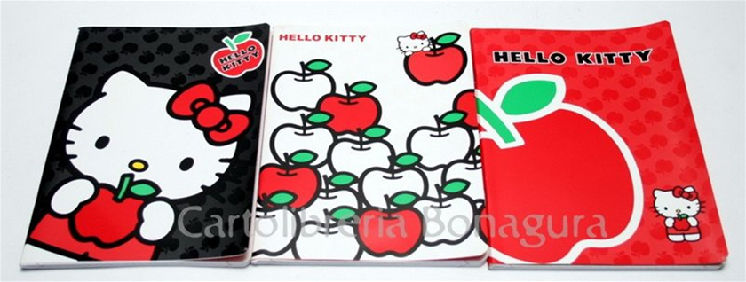 Quad. Standard Rig. Q - Quadretti Con Margine Per 3-4-5 elementare medie e superiori Hello Kitty Apple