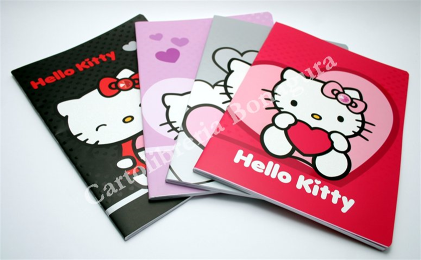 Quad. Standard Rig. C - 1 Rigo Con Margine Per 4-5 elementare medie e superiori Hello Kitty Chic