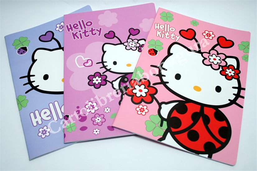Quad. Standard Rig. C - 1 Rigo Con Margine Per 4-5 elementare medie e superiori Hello Kitty Lady