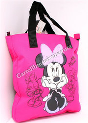 Shopper Big Fucsia Mickey E Minnie Fashion