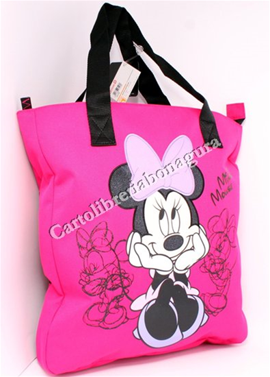 Shopper Big Fucsia Mickey E Minnie Fashion