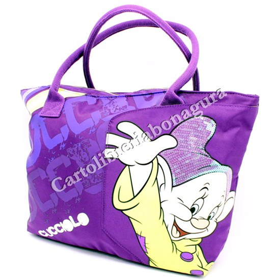Shopper Fully Cucciolo Viola Sette Nani Classic