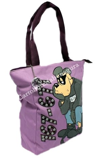 Shopper Lilla C/Charm Bassotti