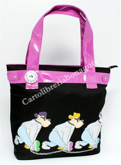 Shopper Nero/Fucsia Bassotti