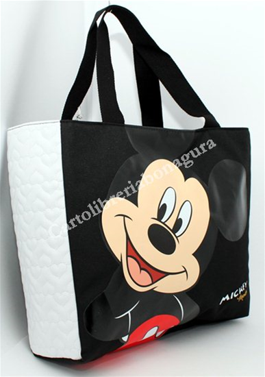 Shopper Orizzontale Nero Mickey & Minnie Fashion