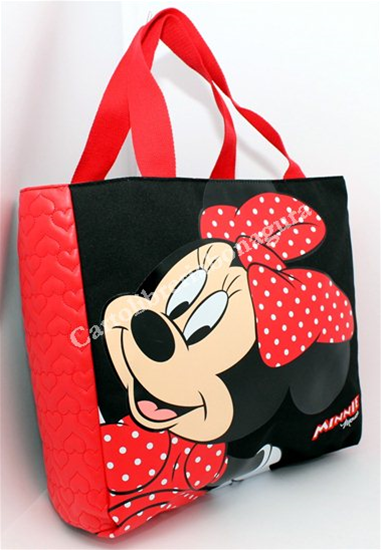 Shopper Orizzontale Nero/Rosso Mickey & Minnie Fashion