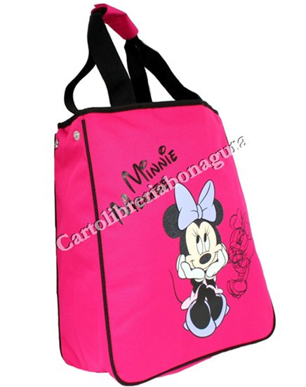 Shopper Porta Pc Fucsia Mickey E Minnie Fashion