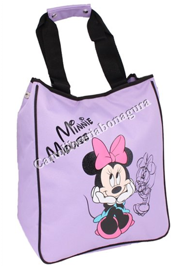 Shopper Porta Pc Lilla Mickey E Minnie Fashion