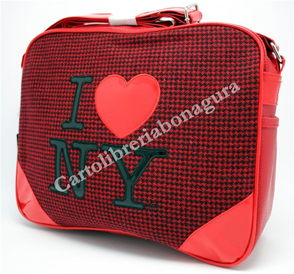 Tracolla Orizzontale Rosso I Love Ny