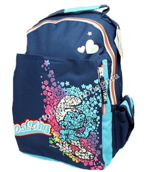 Zaino Teen Blu Puffi Fashion
