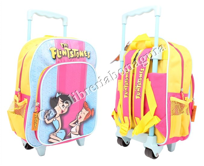 Zaino Trolley Azzurro Flinstones Importazione Spagnola