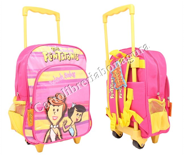 Zaino Trolley Fucsia Flinstones Importazione Spagnola