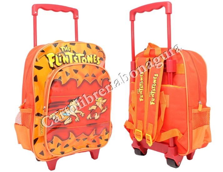 Zaino Trolley Rosso Flinstones Importazione Spagnola
