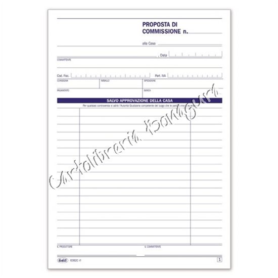 Blocco Proposta Di Commissione 2 Copie A4